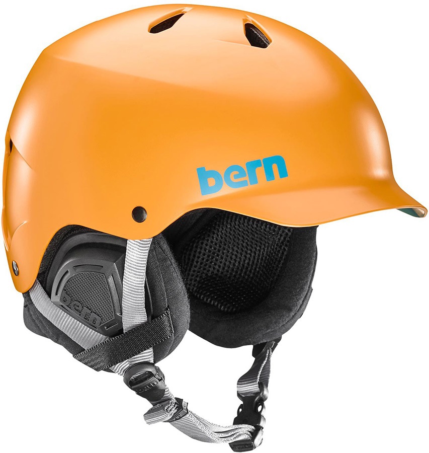 Bern Watts EPS Winter Snowboard/Ski Helmet, XXLXXXL, Satin Orange